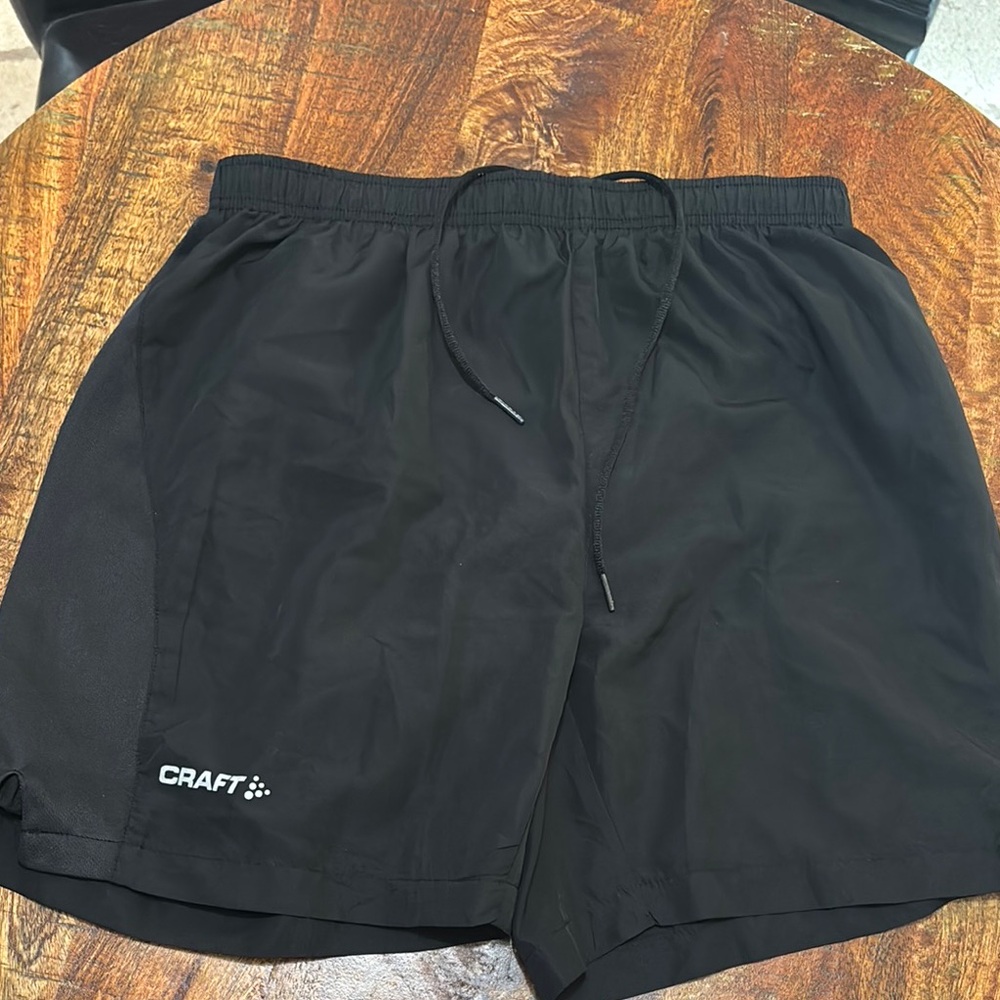 Men's Craft Black Athletic Performance Shorts